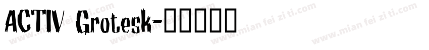 ACTIV Grotesk字体转换